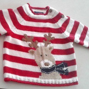 Vintage (Children's)Place Reindeer Sweater, 0-3m